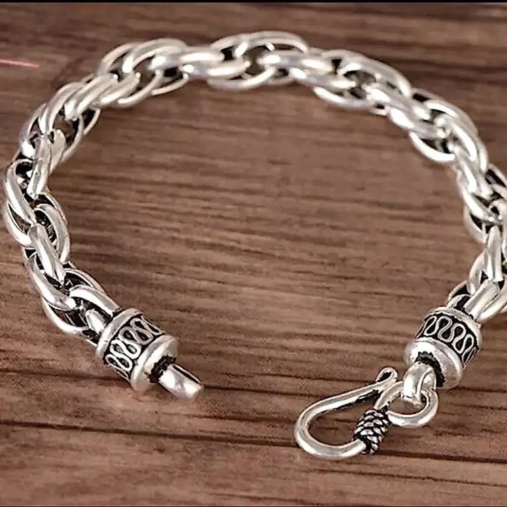 STAINLESS STEEL 10” BRAIDED BRACELET CUSTOMIZED BRACELET